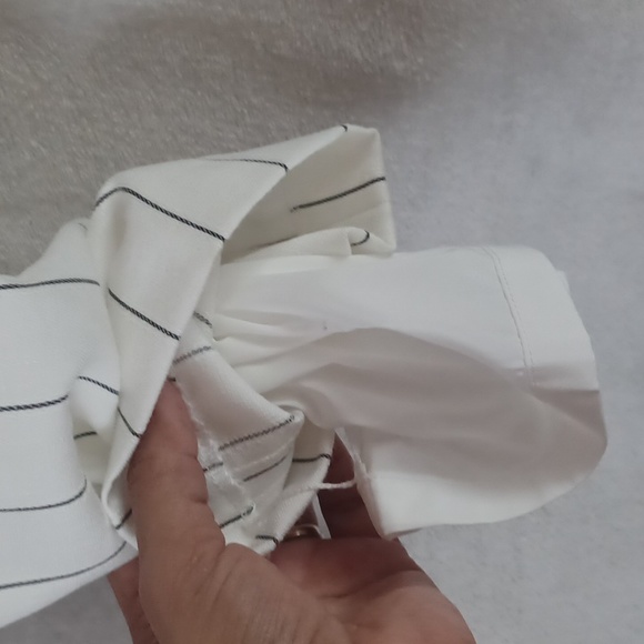 Tommy Hilfiger Wpmen' Striped Black White  Elastic Back Waist Dress Pants size 6 - Picture 5 of 12